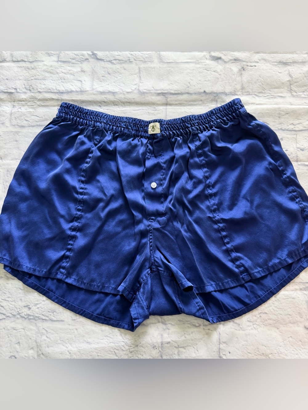 LILYSILK Mulberry Silk Boxer Shorts L | Cobalt Blue